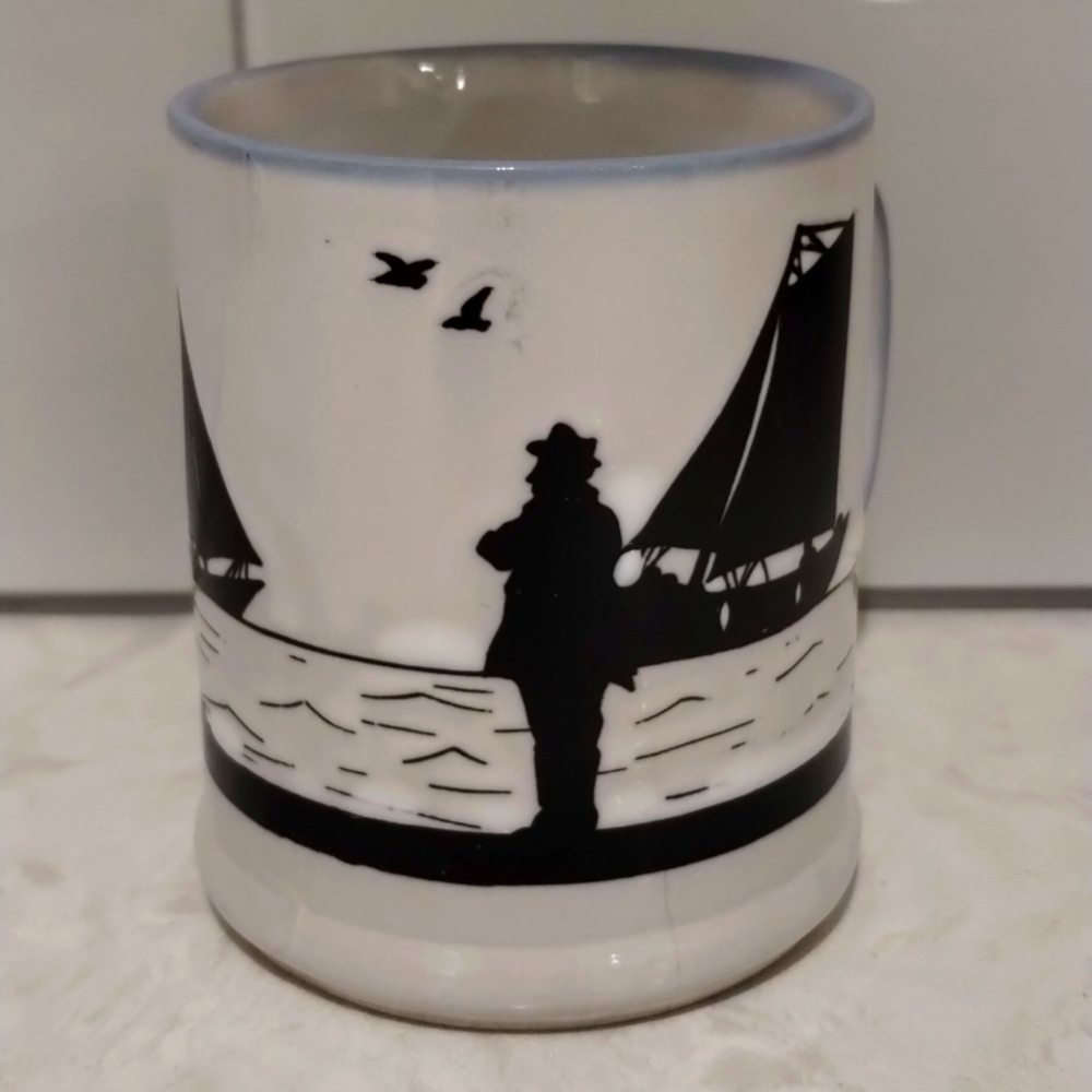 Vintage Stoneware Ship 🚢 ⚓ Mug